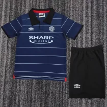 1999-2000 Man Utd Away Kids Retro Soccer Jersey 1999-2000 Man Utd Away Kids Retro Soccer Jersey