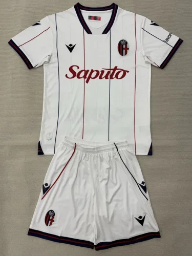 2025-26 Bologna Away Kids Soccer Jersey