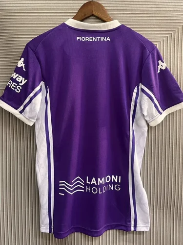 2025-26 Fiorentina Home Fans Soccer Jersey (广告版)