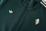 2025-26 JUV Dark green Jacket Tracksuit #08
