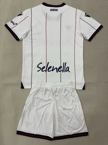 2025-26 Bologna Away Kids Soccer Jersey