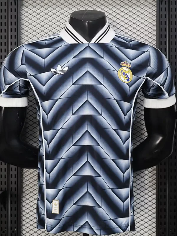 2025-26 RMA Black Blue Special Edition Player Version Training Shirts