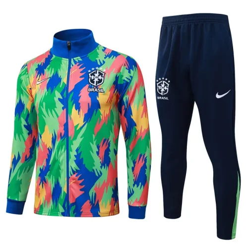 2025-26 Brazil Green Jacket Tracksuit #A25103