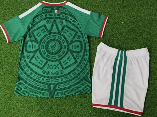 26-27 Mexico Home Kids Player Version Soccer Jersey (球员童装)