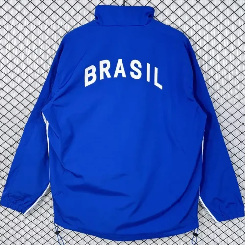 1998 Brazil Blue Retro Windbreaker