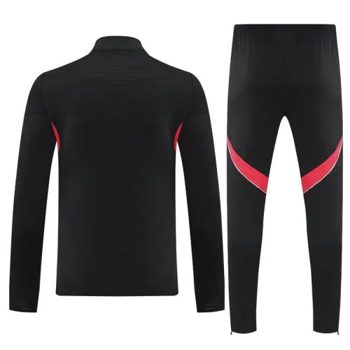25-26 River Plate Black Half Pull Tracksuit (半拉链)