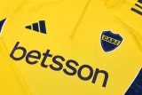 25-26 Boca Juniors Yellow Half Pull Tracksuit (半拉链)