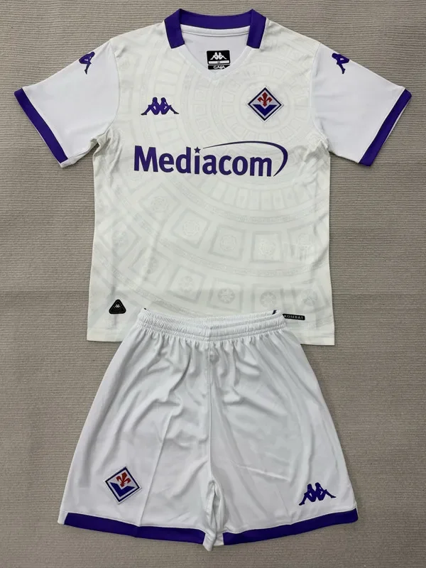 25-26 Fiorentina Away Kids Soccer Jersey