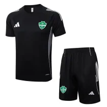25-26 Al-Ahli Saudi Black Training Short Suit #D25257