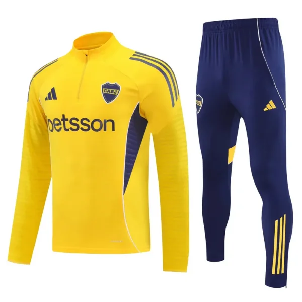 25-26 Boca Juniors Yellow Half Pull Tracksuit (半拉链)
