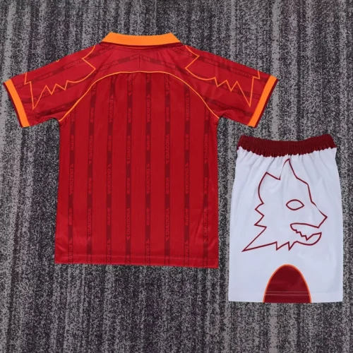 1999-2000 Roma Home Kids Retro Soccer Jersey