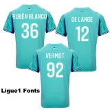 25-26 Marseille Lake blue Goalkeeper Fans Soccer Jersey