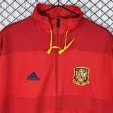 2010 Spain Red Retro Windbreaker