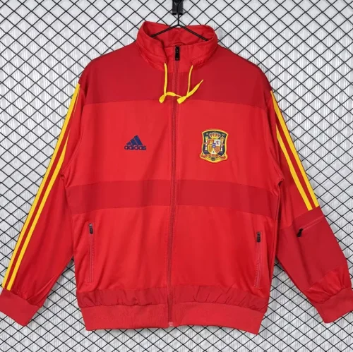 2010 Spain Red Retro Windbreaker