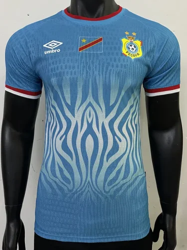 26-27 DR Congo Blue Player Version Soccer Jersey