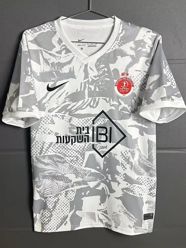 25-26 Hapoel Tel Aviv Grey Fans Soccer Jersey