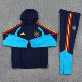 25-26 Spain Royal blue Hoodie Jacket Tracksuit