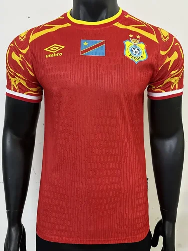 26-27 DR Congo Red Player Version Soccer Jersey