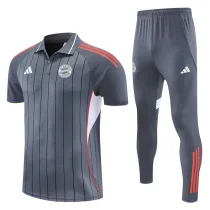 25-26 Bayern Gray Polo Tracksuit