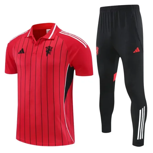 25-26 Man Utd Red Polo Tracksuit