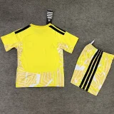 26-27 Scotland Yellow Goalkeeper Kids Soccer Jersey