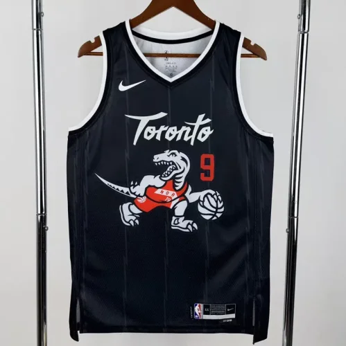 25-26 Raptors BARRETT #9 Black City Edition Top Quality Hot Pressing NBA Jersey