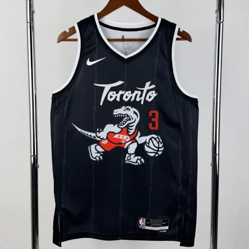 25-26 Raptors INGRAM #3 Black City Edition Top Quality Hot Pressing NBA Jersey
