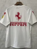 25-26 F1 Ferrari White Casual T-Shirts Racing Suit (圆领)