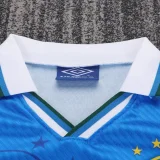 1996 Brazil Away Kids Retro Soccer Jersey