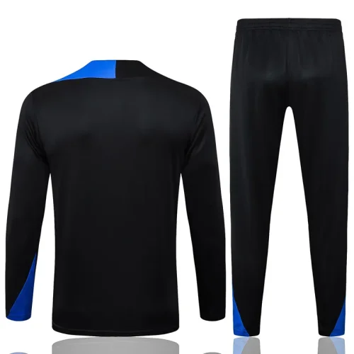 25-26 PSG Black Kids Half Pull Tracksuit #E25193(童装)(半拉链)