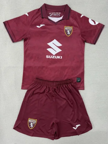 25-26 Torino Home Kids Soccer Jersey