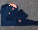 25-26 BAR Royal blue Half Pull Tracksuit #B25140(半拉链)