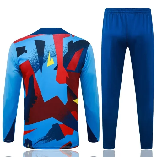 25-26 BAR Light blue Kids Half Pull Tracksuit #E25202(童装)(半拉链)