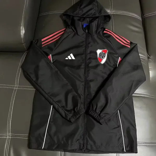 26-27 River Plate Black Windbreaker