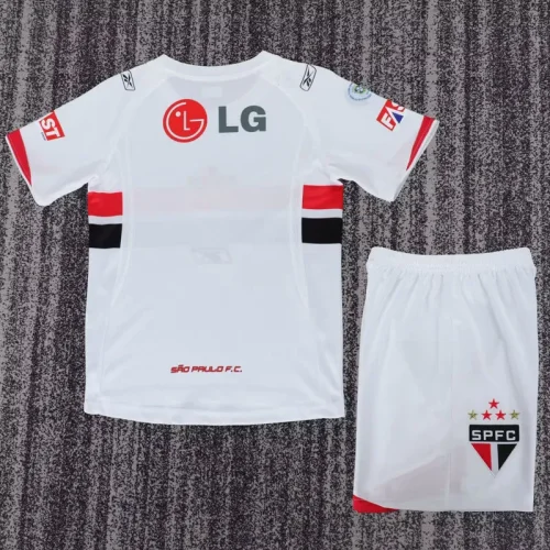 2007-2008 Sao Paulo Home Kids Retro Soccer Jersey