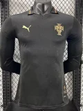 25-26 Portugal Black Special Edition Long Sleeve Player Version Soccer Jersey (长袖球员)