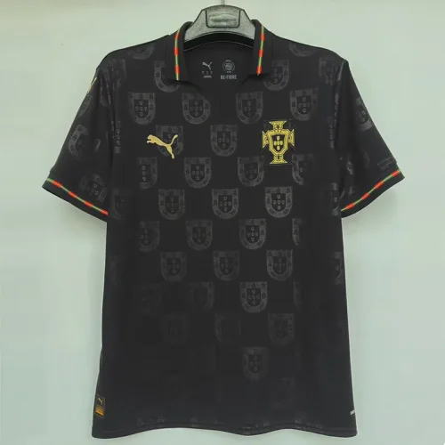 25-26 Portugal Black Special Edition 1:1 Fans Soccer Jersey (有领)