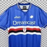 2000-2001 Sampdoria Home Retro Soccer Jersey (带章)