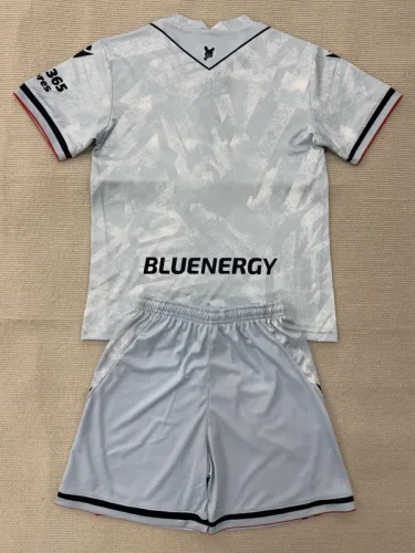 25-26 Udinese Away Kids Soccer Jersey