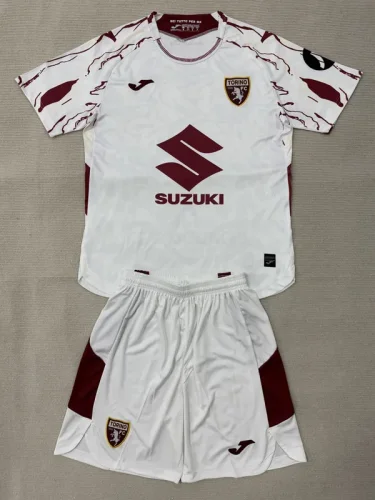 25-26 Torino Away Kids Soccer Jersey