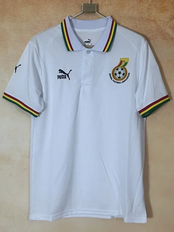 25-26 Ghana White Polo Short Sleeve (有领)