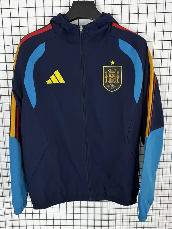 26-27 Spain Royal Blue Windbreaker