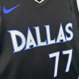 25-26 Dallas Mavericks DONCIC #77 Black City Edition Top Quality Hot Pressing NBA Jersey(V领)