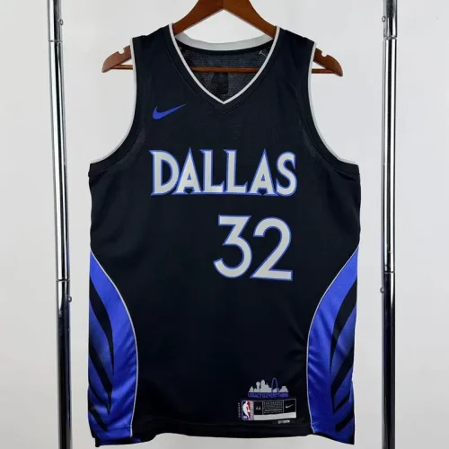 25-26 Dallas Mavericks FLAGG #32 Black City Edition Top Quality Hot Pressing NBA Jersey(V领)