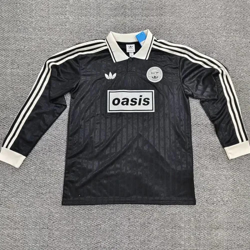2025 Ad Oasis Joint Edition #25 Black Polo Long Sleeve (白边)长袖