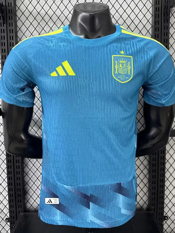 26-27 Spain Blue Goalkeeper Player Version Soccer Jersey
