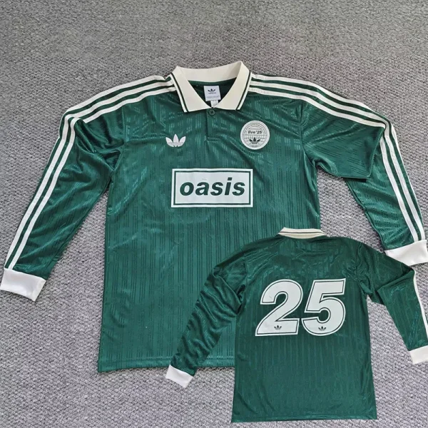 2025 Ad Oasis Joint Edition #25 Green Polo Long Sleeve (绿)长袖