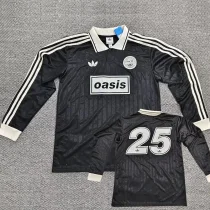 2025 Ad Oasis Joint Edition #25 Black Polo Long Sleeve (白边)长袖
