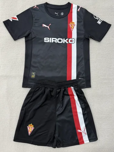 25-26 Gijon Away Kids Soccer Jersey