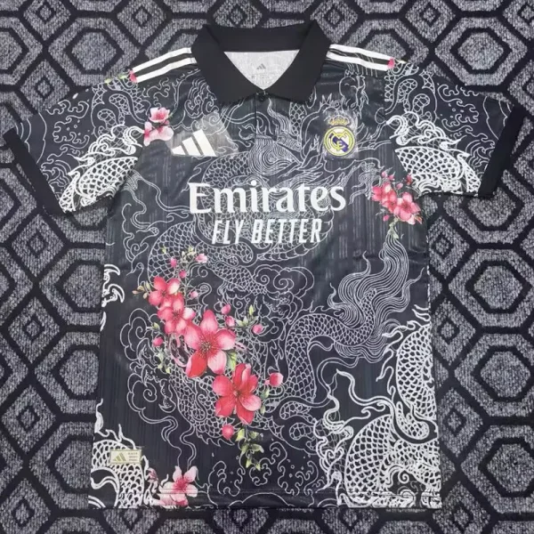 25-26 RMA Black Polo Short Sleeve (梅花龙)
